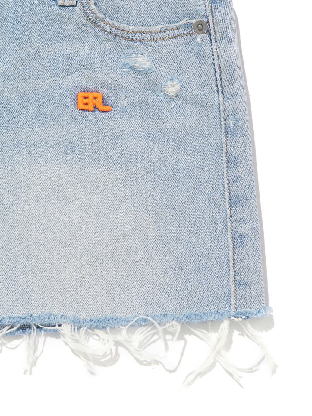 Levi’s® X ERL ミニスカート ライトインディゴ