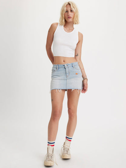 Levi’s® X ERL ミニスカート ライトインディゴ