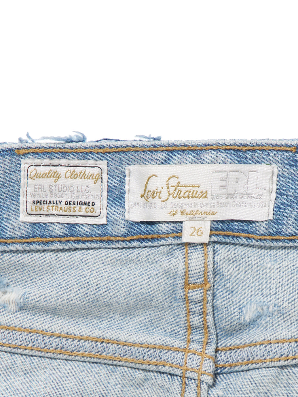 Levi’s® X ERL ミニスカート ライトインディゴ