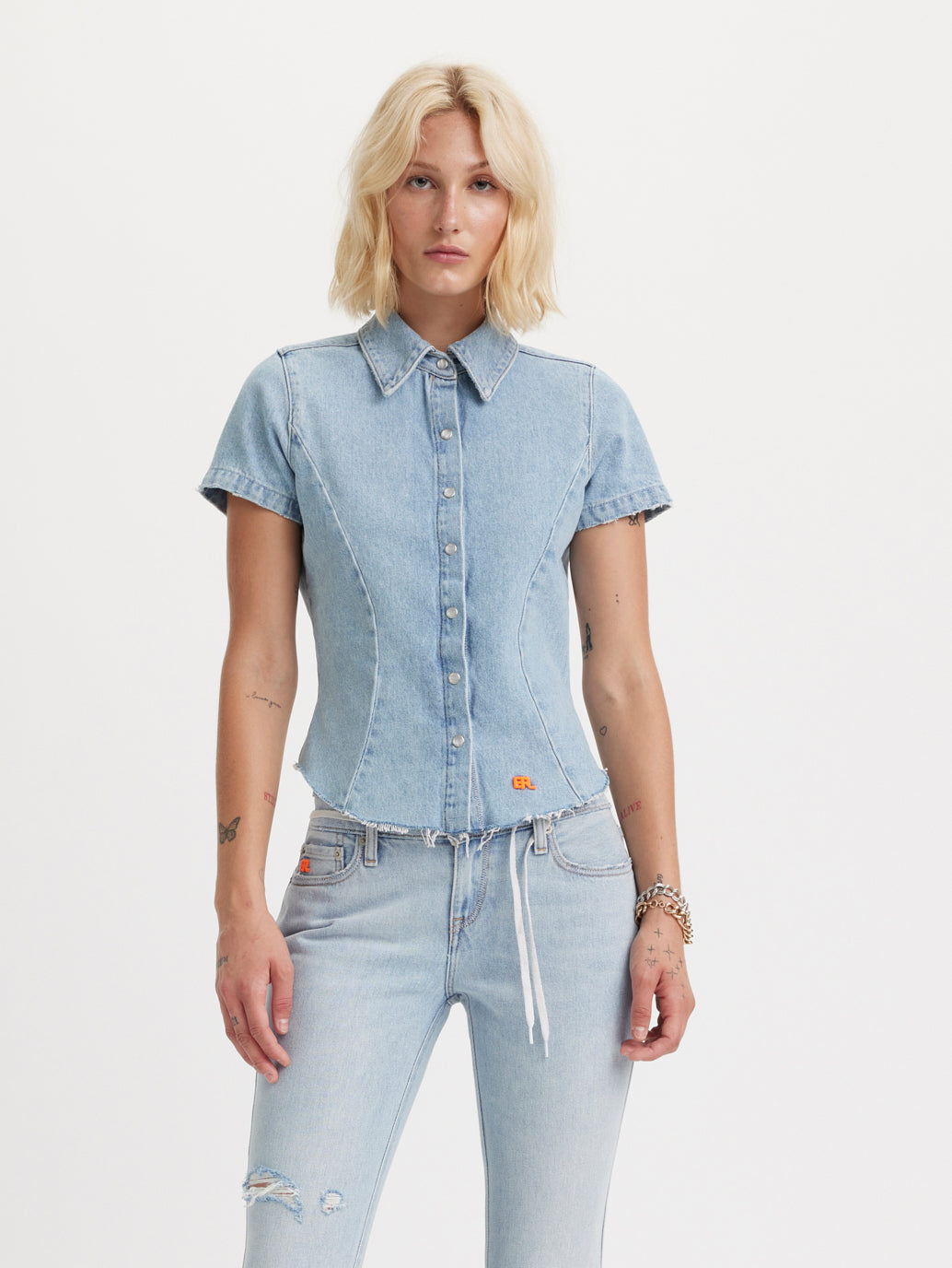 Levi’s® X ERL デニムシャツ ミディアムインディゴ