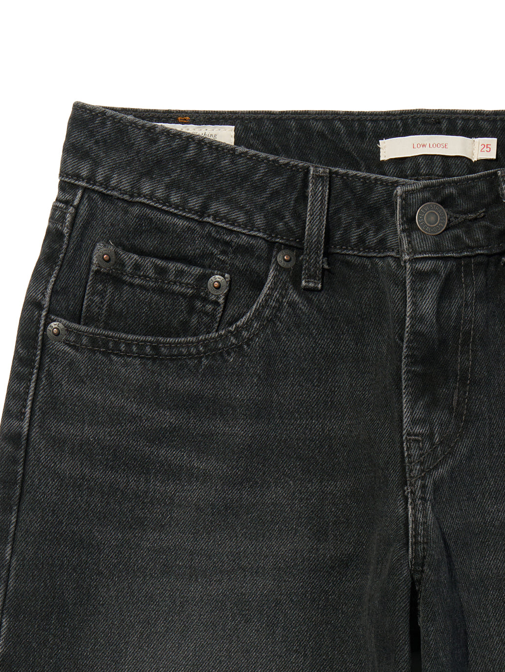 LOW LOOSE ジーンズ ブラック
