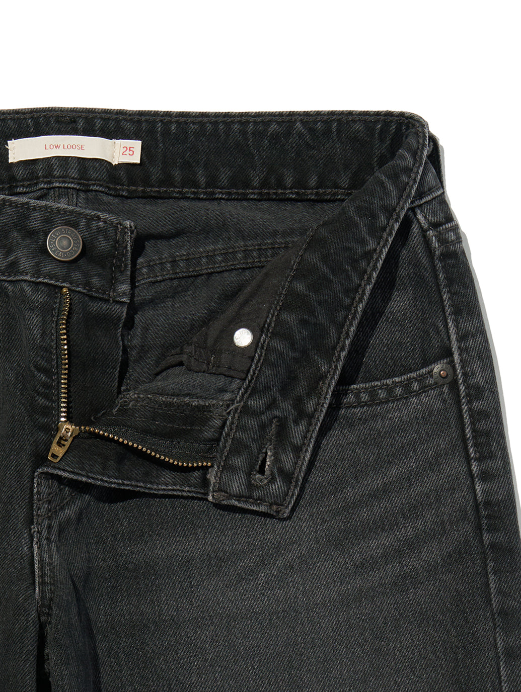 LOW LOOSE ジーンズ ブラック