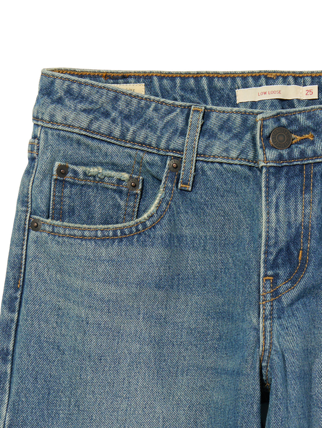 LOW LOOSE ジーンズ ライトインディゴ