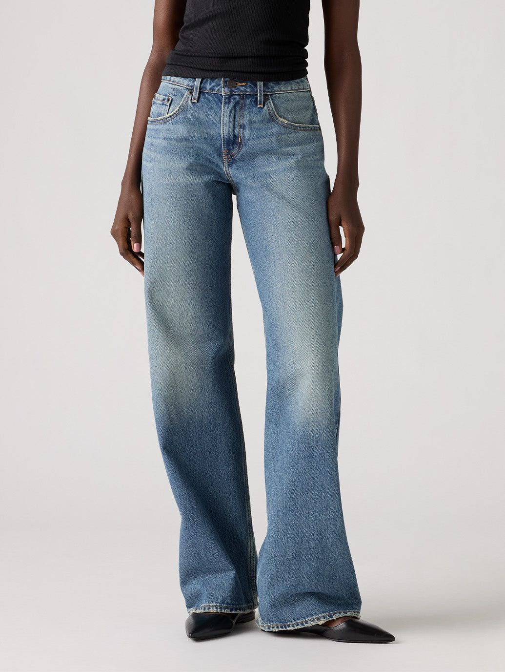 LOW LOOSE ジーンズ ライトインディゴ