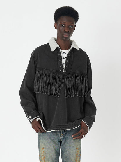 LEVI’S® X DENIM TEARS ポップオーバーシャツ ブラック