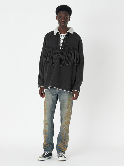 LEVI’S® X DENIM TEARS ポップオーバーシャツ ブラック