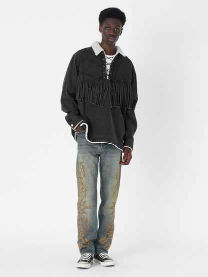 LEVI’S® X DENIM TEARS ポップオーバーシャツ ブラック