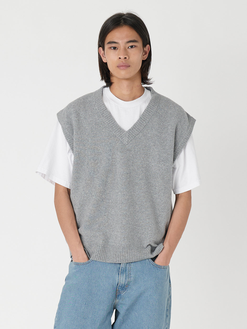 ルーズベスト グレー MID TONE