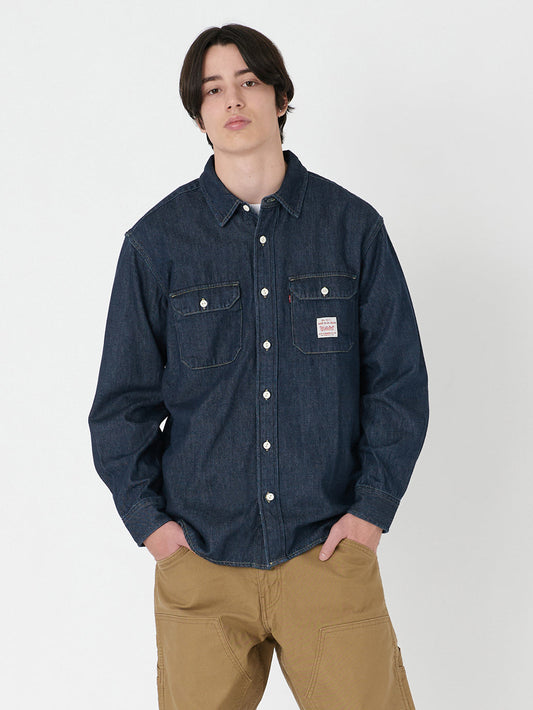 WORKWEAR クラシック ワーカーシャツ ダークインディゴ RINSE