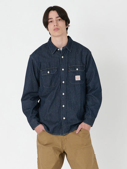 WORKWEAR クラシック ワーカーシャツ ダークインディゴ RINSE