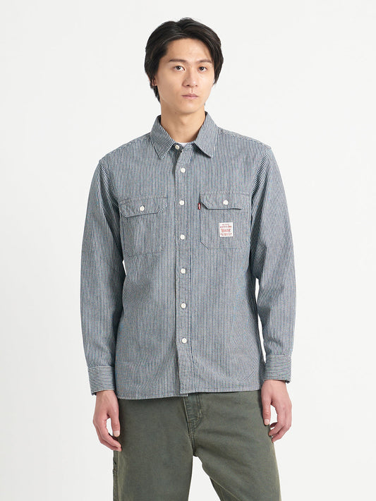 WORKWEAR ワーカーシャツ インディゴ WASHINGTON