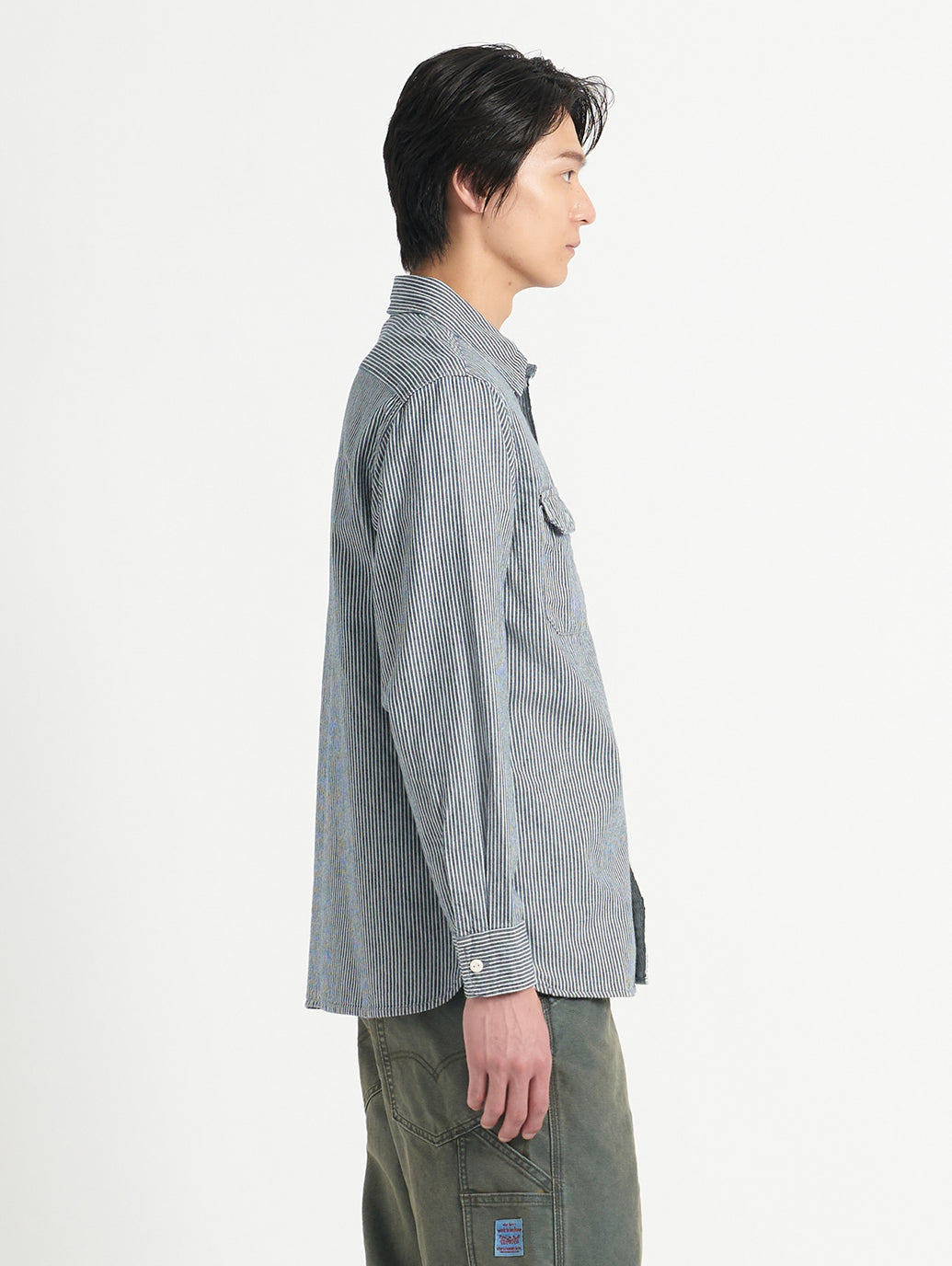 WORKWEAR ワーカーシャツ インディゴ WASHINGTON