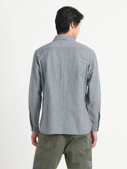 WORKWEAR ワーカーシャツ インディゴ WASHINGTON