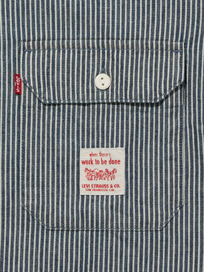 WORKWEAR ワーカーシャツ インディゴ WASHINGTON