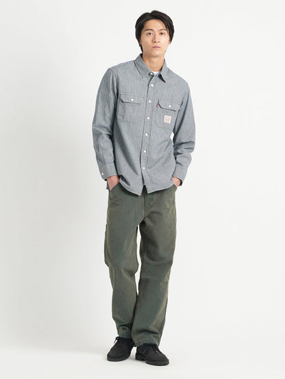 WORKWEAR ワーカーシャツ インディゴ WASHINGTON