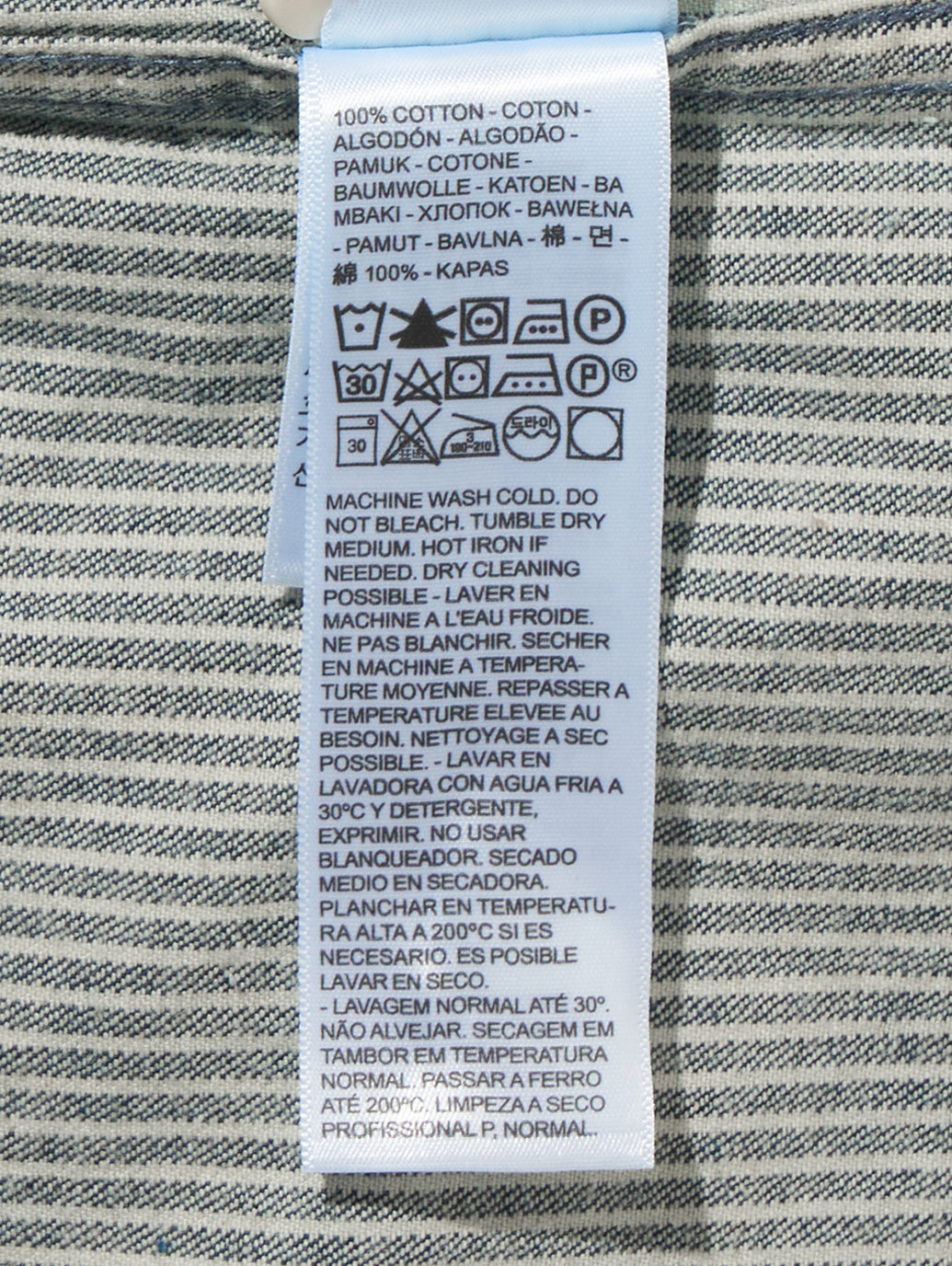 WORKWEAR ワーカーシャツ インディゴ WASHINGTON