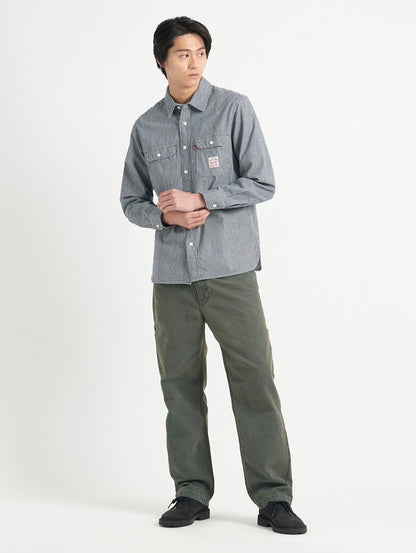 WORKWEAR ワーカーシャツ インディゴ WASHINGTON