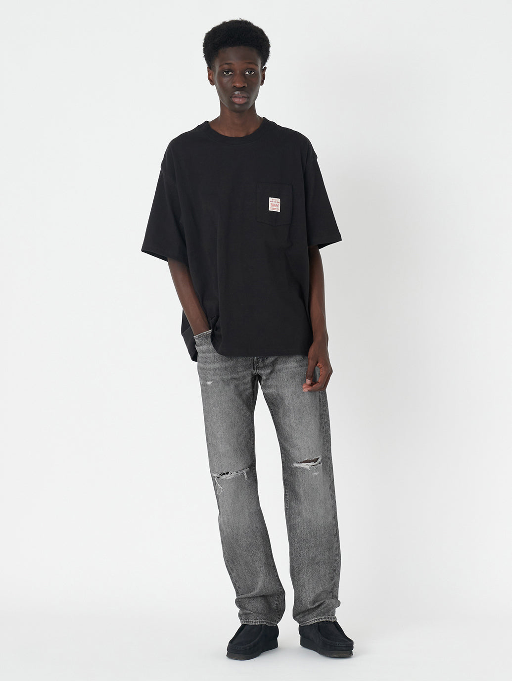 WORKWEAR Tシャツ ブラック METEORITE