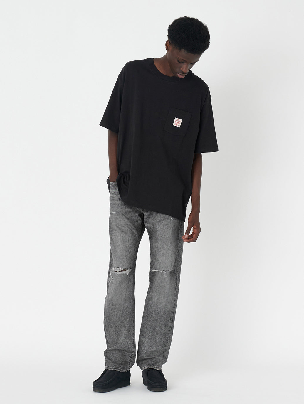 WORKWEAR Tシャツ ブラック METEORITE