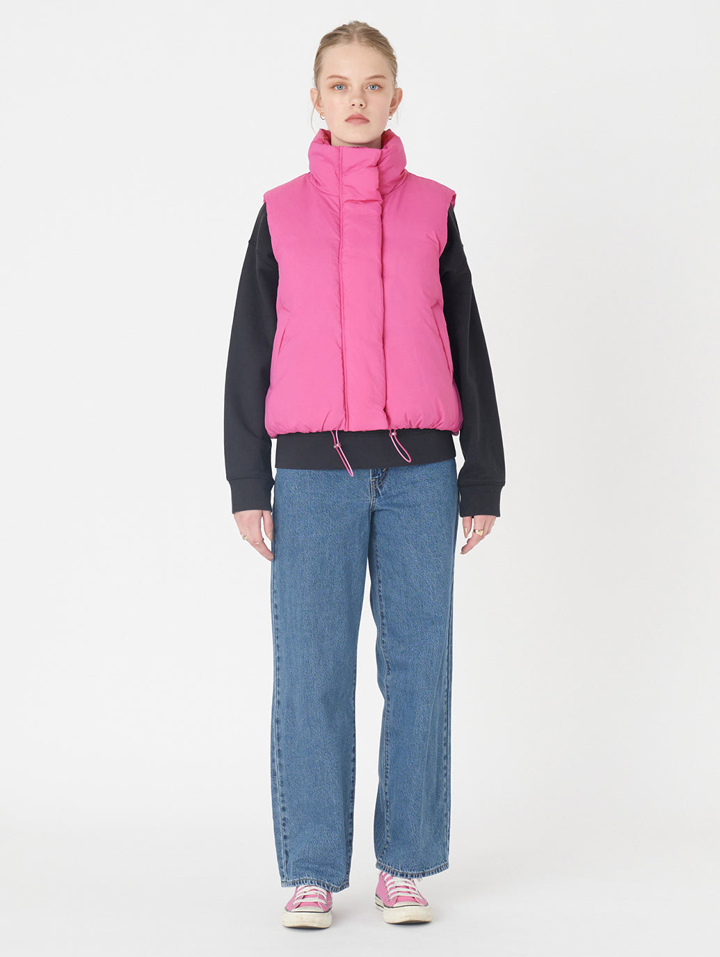 PILLOW ダウンベスト ピンク ROSE VIOLET