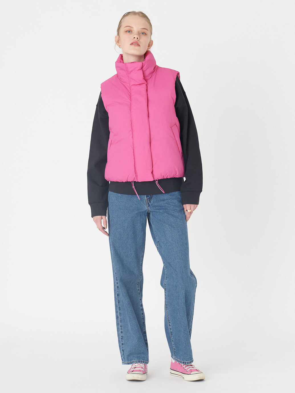 PILLOW ダウンベスト ピンク ROSE VIOLET