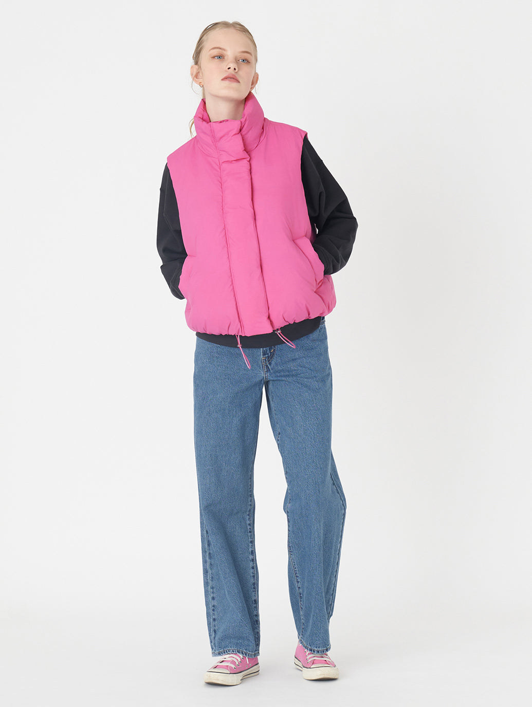 PILLOW ダウンベスト ピンク ROSE VIOLET