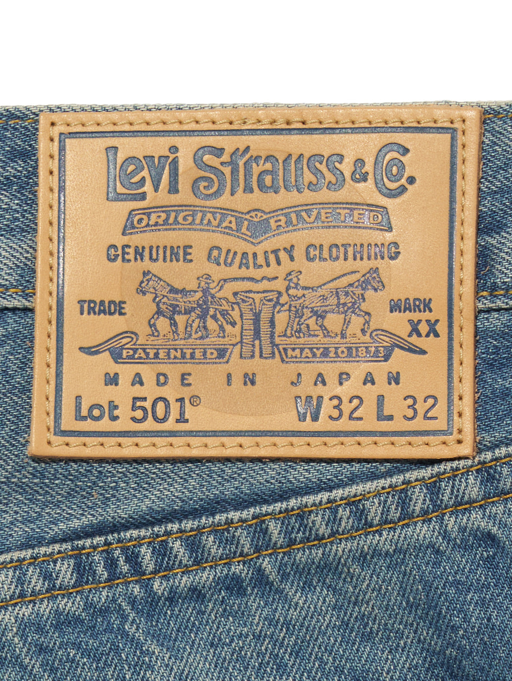 BLUETAB™ 1980's 501® ジーンズ ミディアムインディゴ MADE IN JAPAN