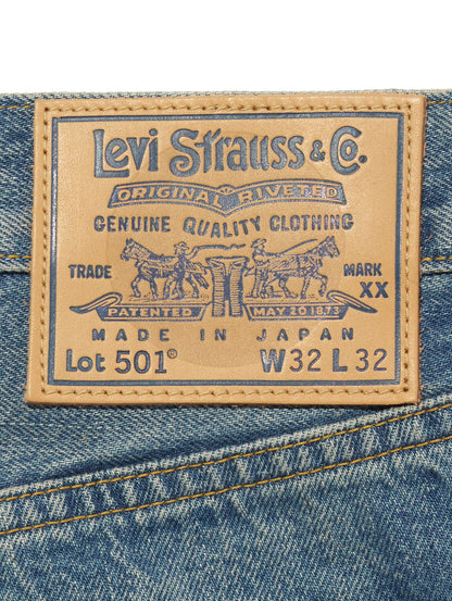 BLUETAB™ 1980's 501® ジーンズ ミディアムインディゴ MADE IN JAPAN