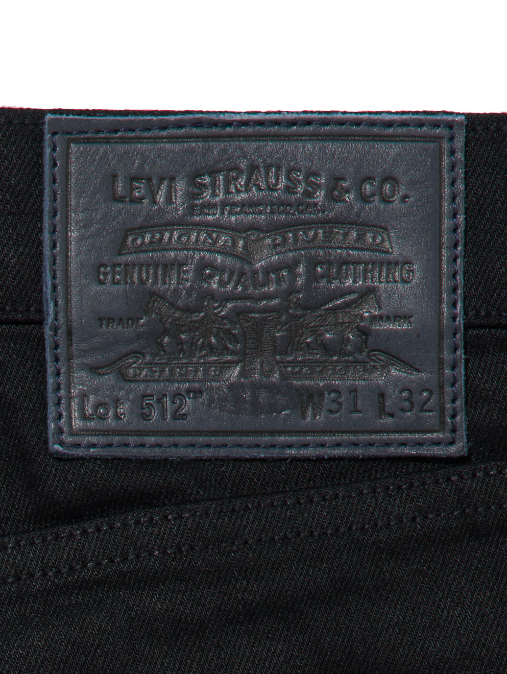 512(TM) スリムテーパードジーンズ ブラック RINSE MADE OF JAPAN