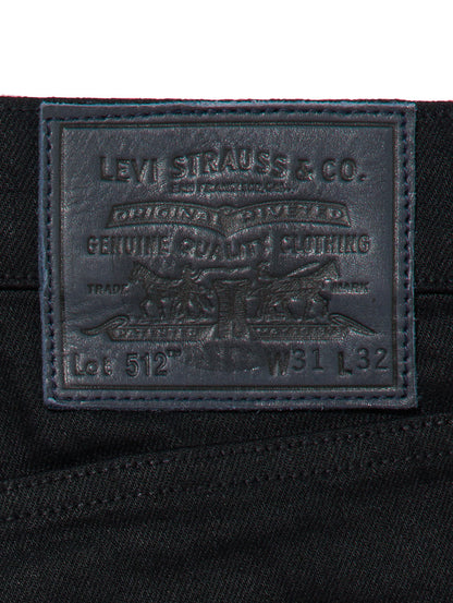 512(TM) スリムテーパードジーンズ ブラック RINSE MADE OF JAPAN