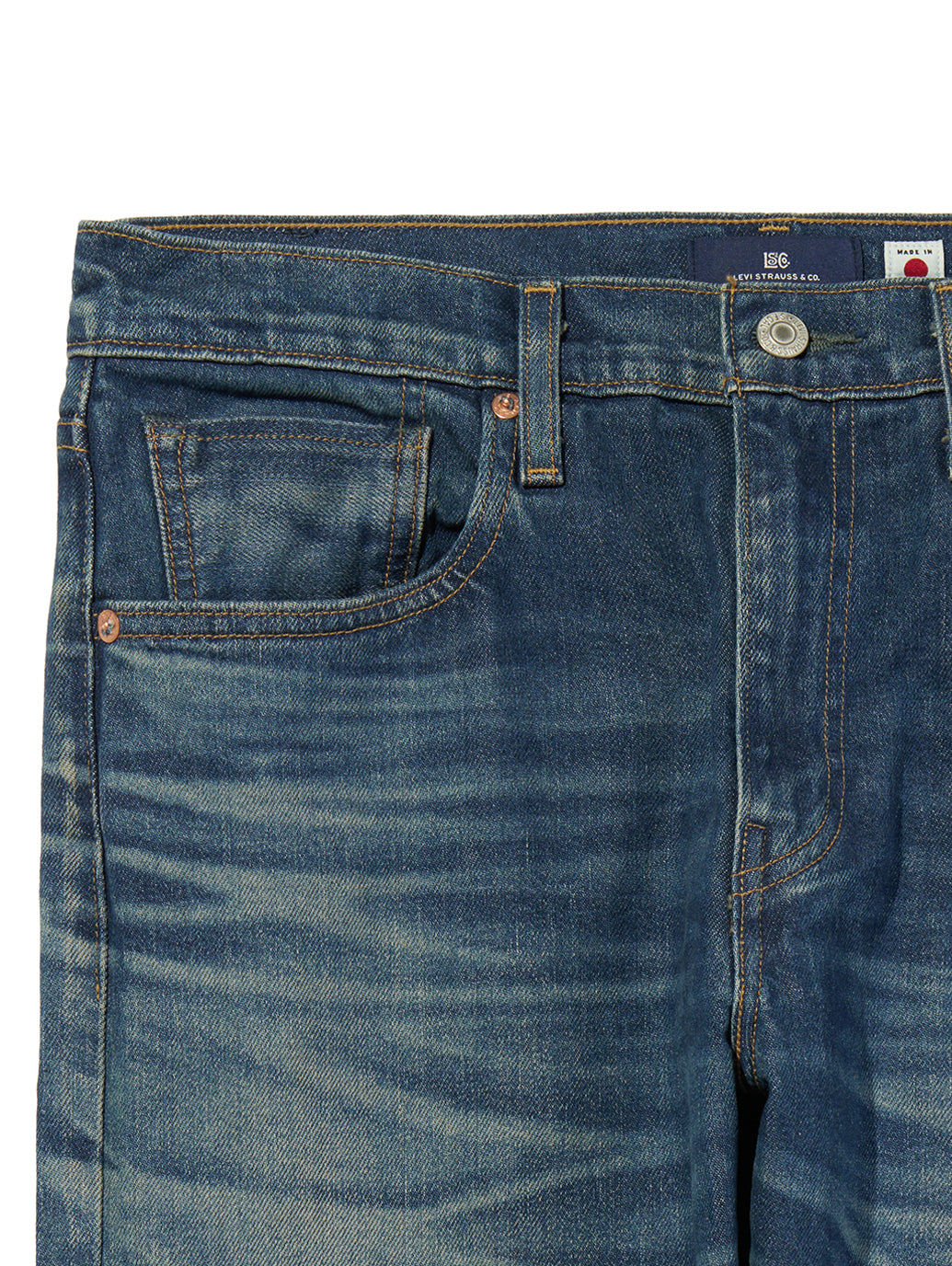 BLUETAB™ 502™ テーパードジーンズ ミディアムインディゴ MADE IN JAPAN