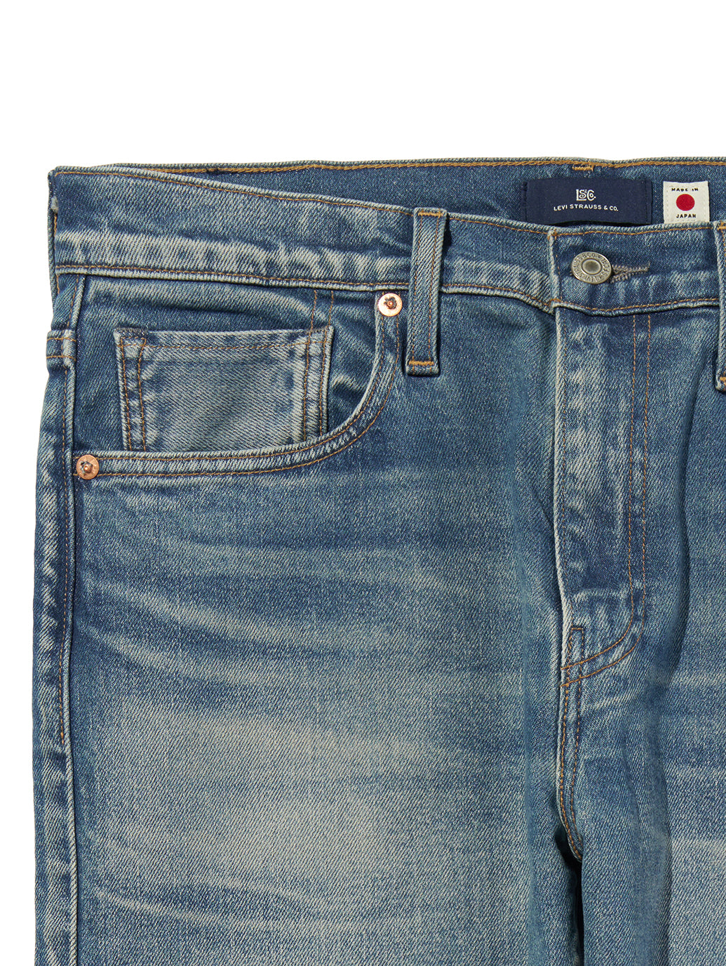 BLUETAB™ 502™ テーパードジーンズ ミディアムインディゴ MADE IN JAPAN