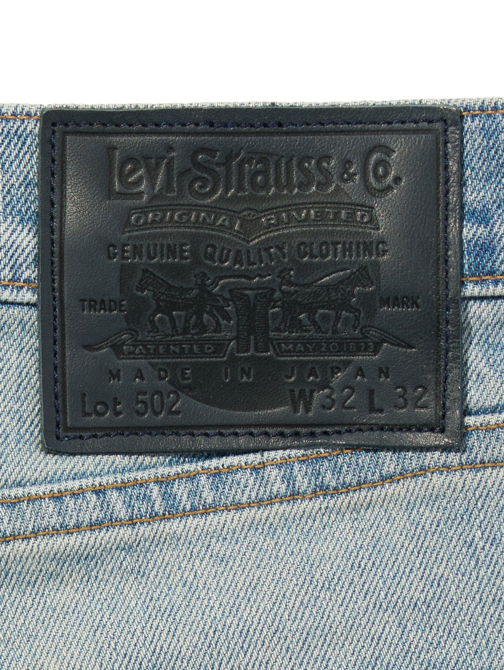 BLUETAB™ 502™ テーパードジーンズ ライトインディゴ MADE IN JAPAN