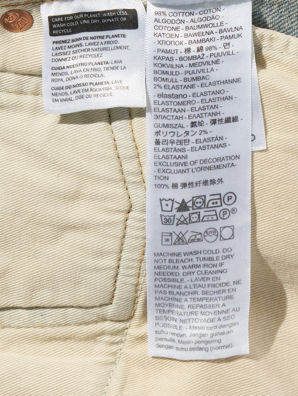 BLUETAB™ 502™ テーパードジーンズ ライトインディゴ MADE IN JAPAN