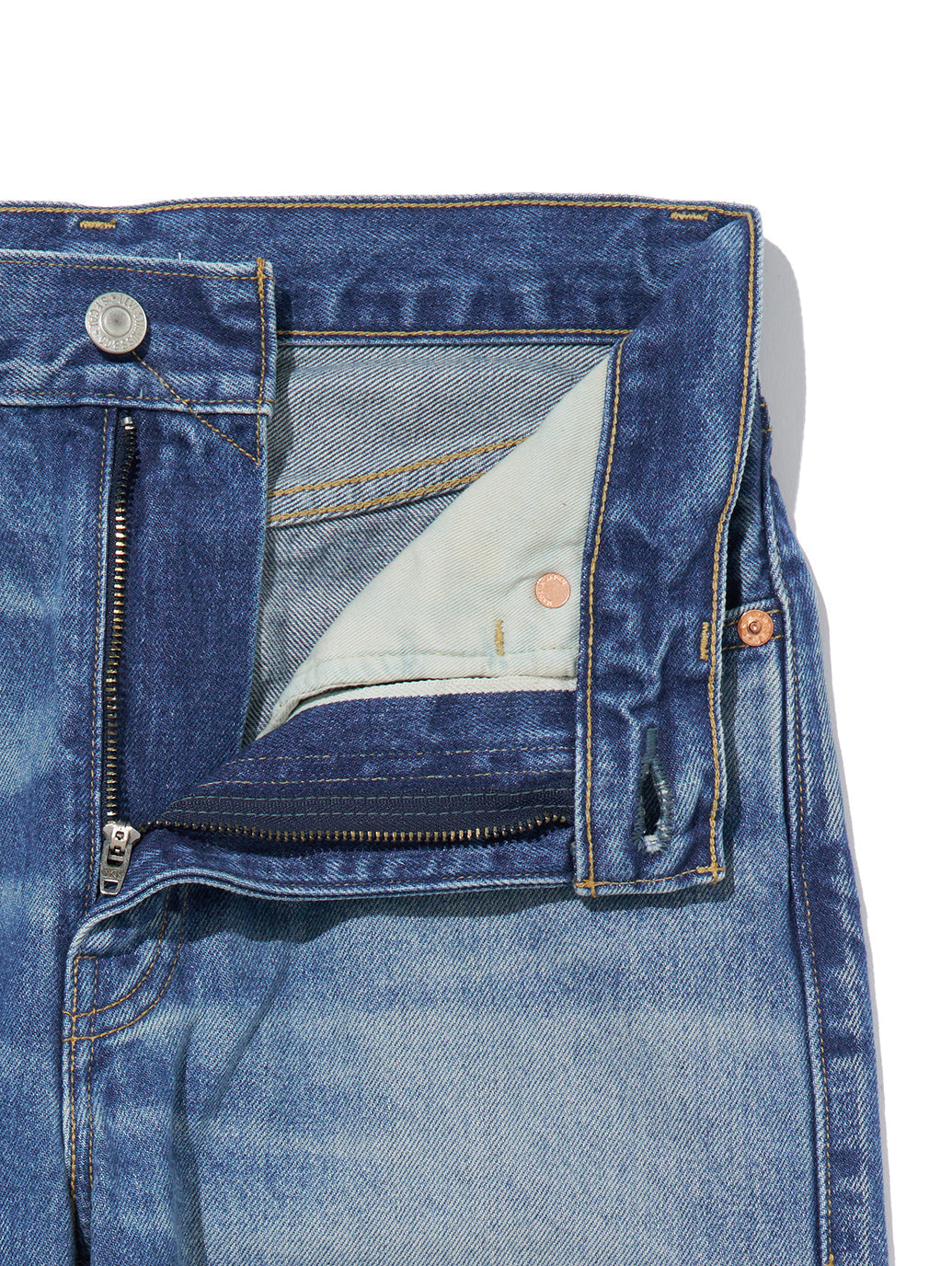 MADE IN JAPAN カラムジーンズ ミディアムインディゴ MONSHO