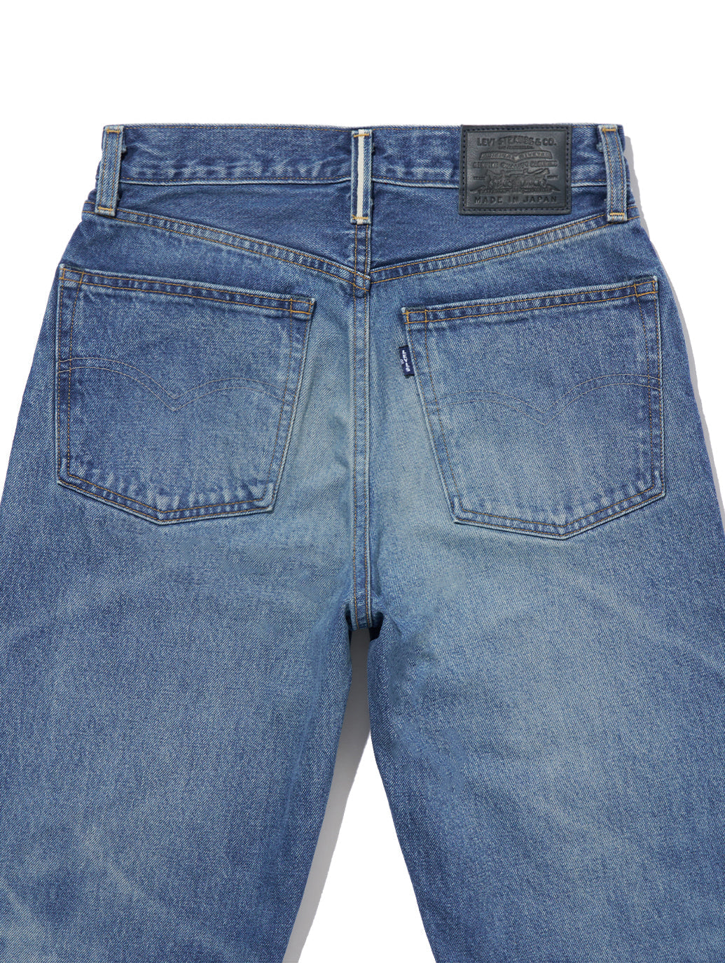 MADE IN JAPAN カラムジーンズ ミディアムインディゴ MONSHO