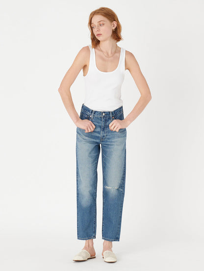 MADE IN JAPAN カラムジーンズ ミディアムインディゴ MONSHO