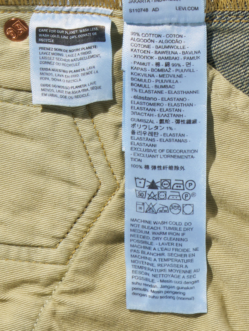 BLUETAB™ COLUMN ジーンズ ミディアムインディゴ MADE IN JAPAN