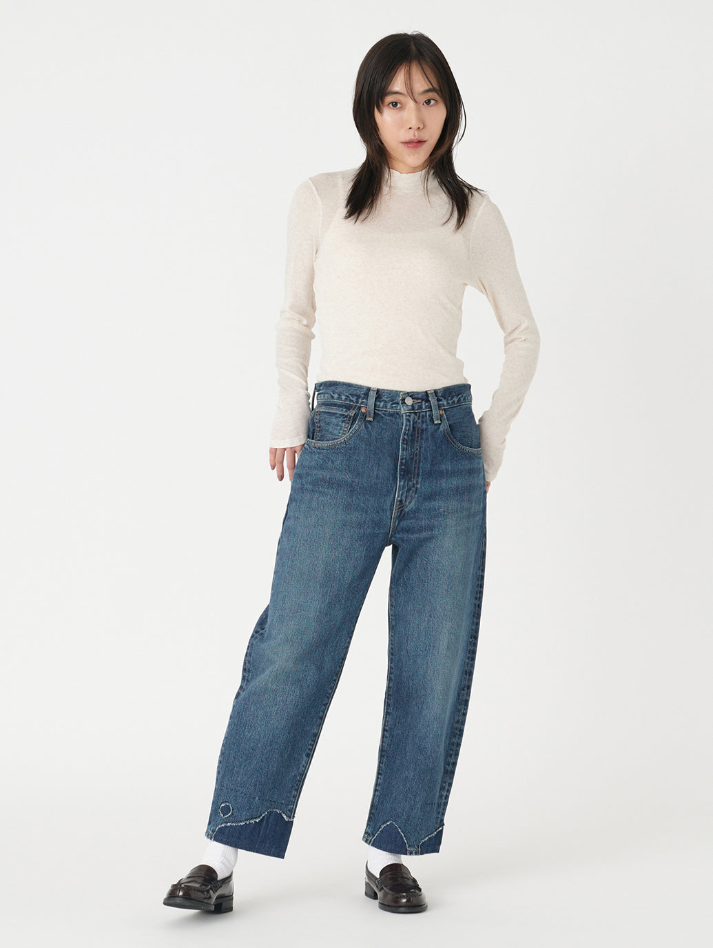 バレルジーンズ ミディアムインディゴ MADE IN JAPAN