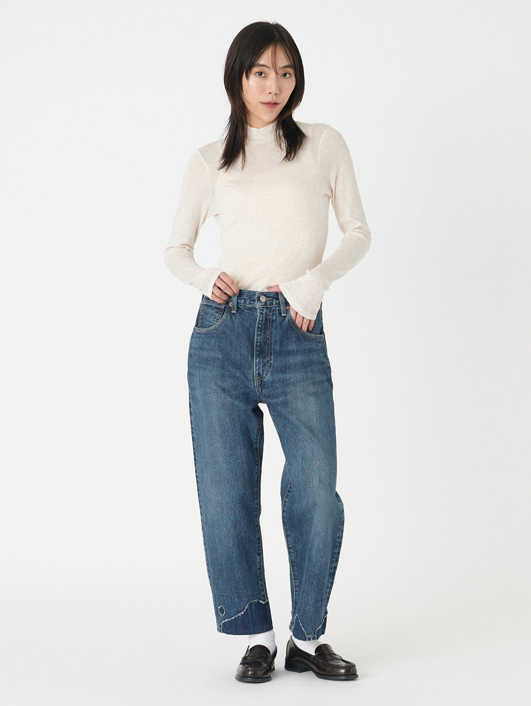 バレルジーンズ ミディアムインディゴ MADE IN JAPAN