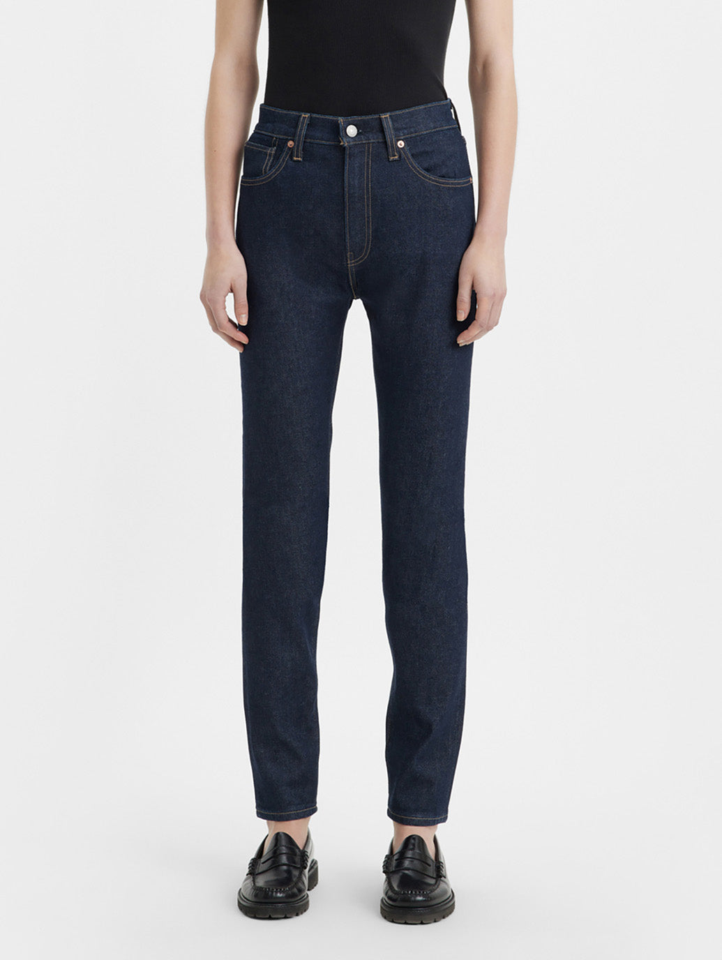 ハイライズ スリムジーンズ ダークインディゴ DARK RINSE MADE OF JAPAN