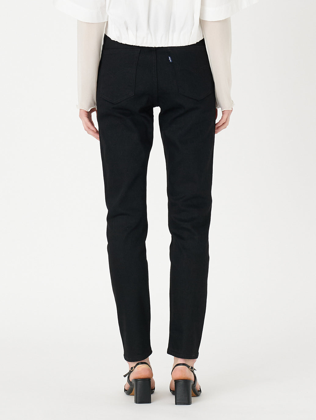 ハイライズ スリムジーンズ ブラック RINSE MADE OF JAPAN