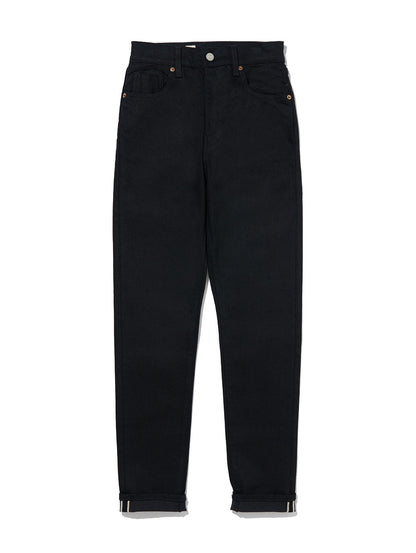 ハイライズ スリムジーンズ ブラック RINSE MADE OF JAPAN