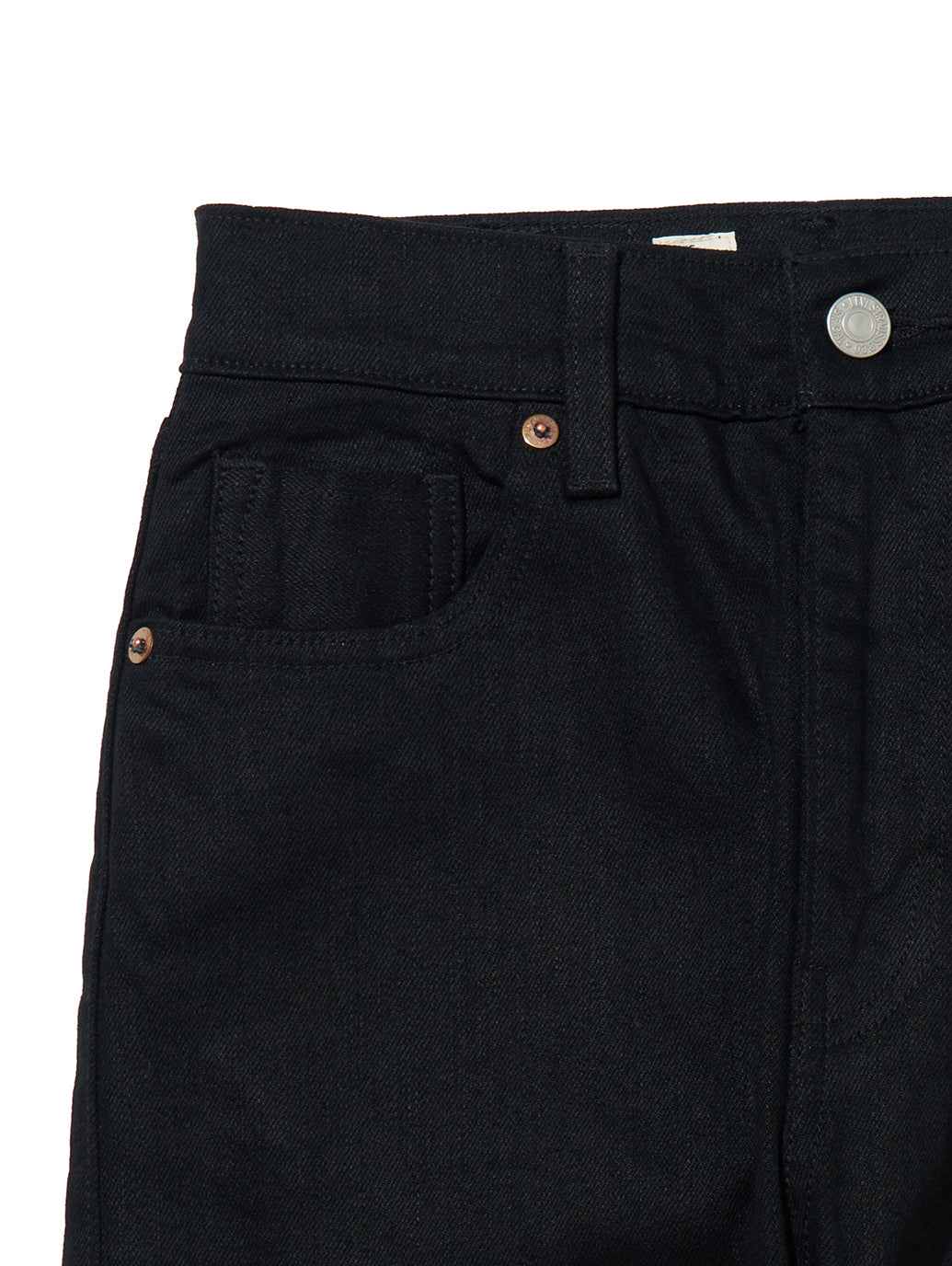 ハイライズ スリムジーンズ ブラック RINSE MADE OF JAPAN