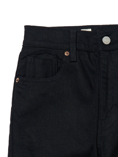 ハイライズ スリムジーンズ ブラック RINSE MADE OF JAPAN