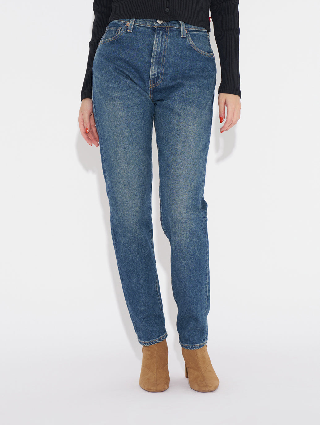 MADE IN JAPAN ハイライズ スリムジーンズ NONKINA