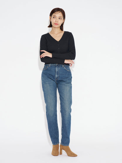 MADE IN JAPAN ハイライズ スリムジーンズ NONKINA