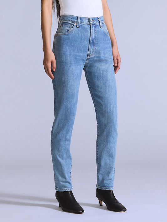 BLUETAB™ ハイライズスリムジーンズ ミディアムインディゴ MADE IN JAPAN