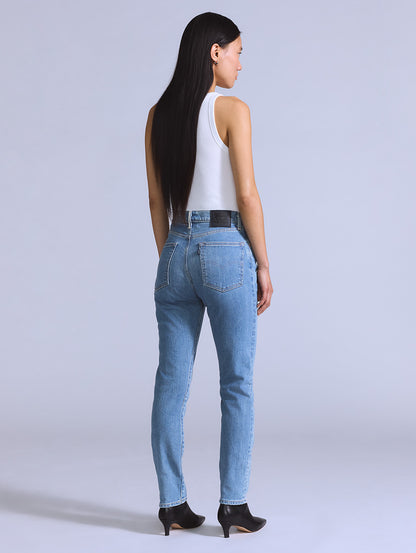 BLUETAB™ ハイライズスリムジーンズ ミディアムインディゴ MADE IN JAPAN