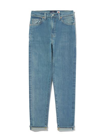 BLUETAB™ ハイライズスリムジーンズ ミディアムインディゴ MADE IN JAPAN